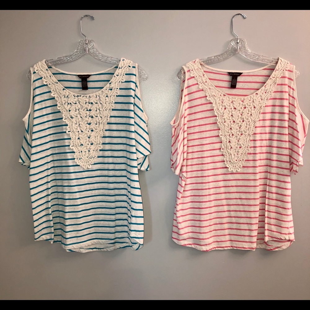 Bit & Bridle Pink-and Teal Short Sleeve Shirt